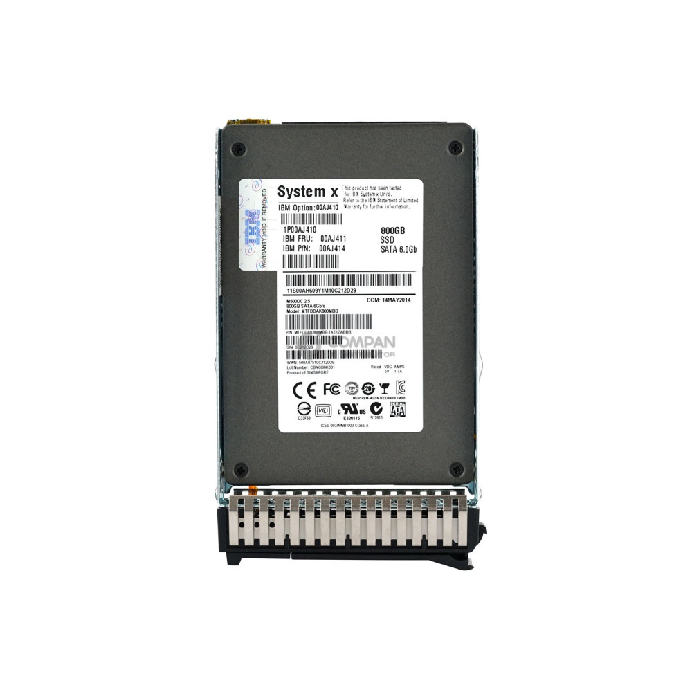 00AJ411 IBM HDD 800GB SATA 6G 2.5" SFF